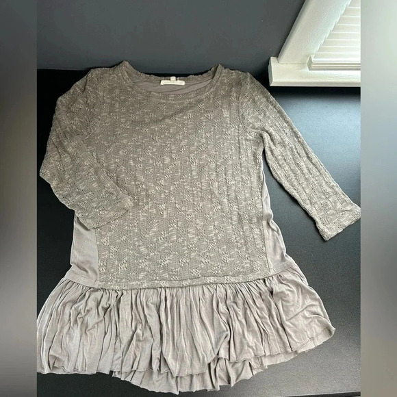 Indigo Thread Co. Top Women's Medium Peplum Hem‎ Bohemian Festival 3/4 Sleeve - Picture 6 of 14